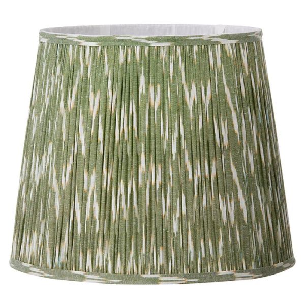 Bungalow Denmark Pleated Lampshade H29cm Ikat Sage | Allium Interiors