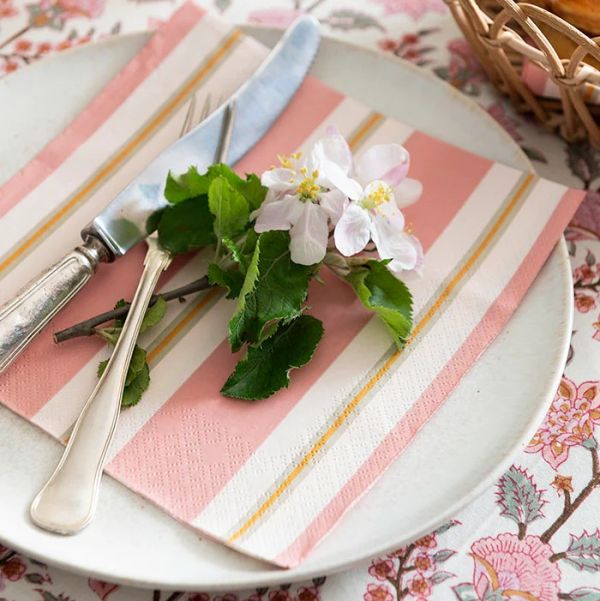 Bungalow Denmark Paper Napkin Lunch Verona Rose | Allium Interiors