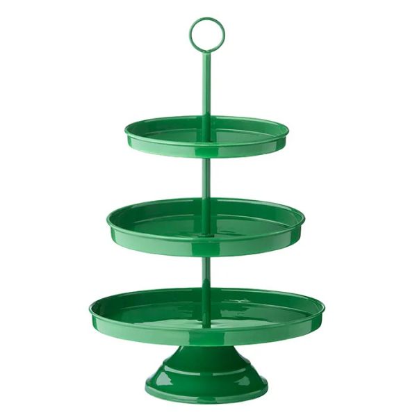 Bungalow Denmark Enamel Étagère 3 Tier H52cm Alora Parrot | Allium Interiors