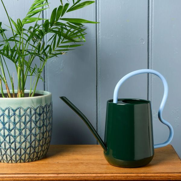 Burgon & Ball Collector Scalloped Indoor Watering Can Heritage Green | Allium Interiors