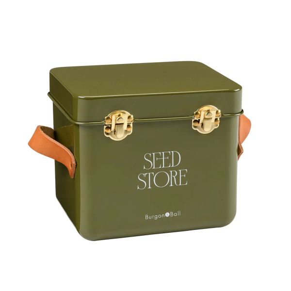 Burgon & Ball Collector Mini Seed Store Olive | Allium Interiors