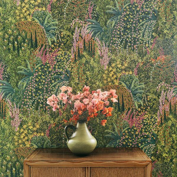 Cole And Son Wallpaper Cascade Leaf Green 120/5014 | Allium Interiors