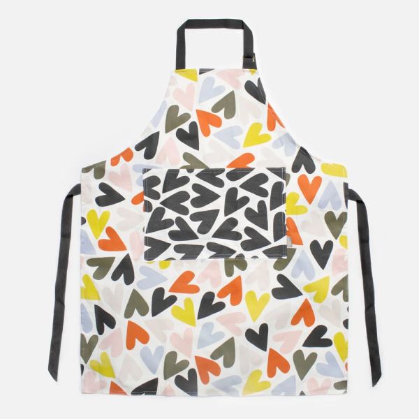 Caroline Gardner Apron Multi Hearts | Allium Interiors