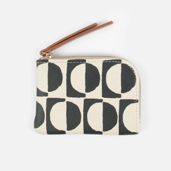 Caroline Gardner Corner Purse Geo Black/White | Allium Interiors