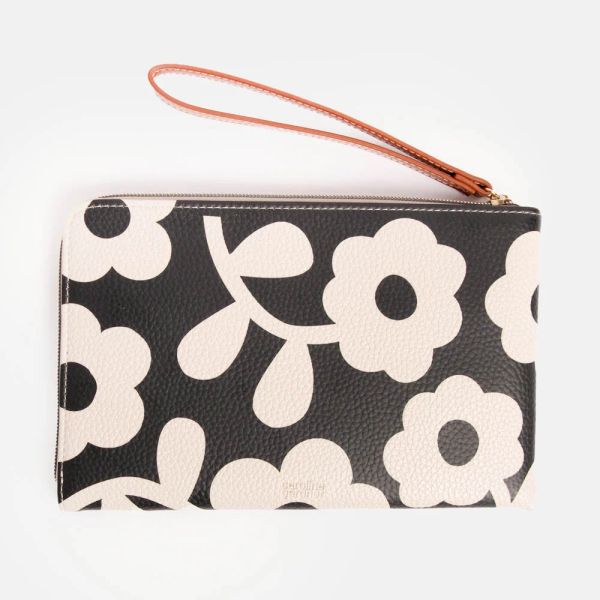 Caroline Gardner Travel Pouch Mono Bloom | Allium Interiors