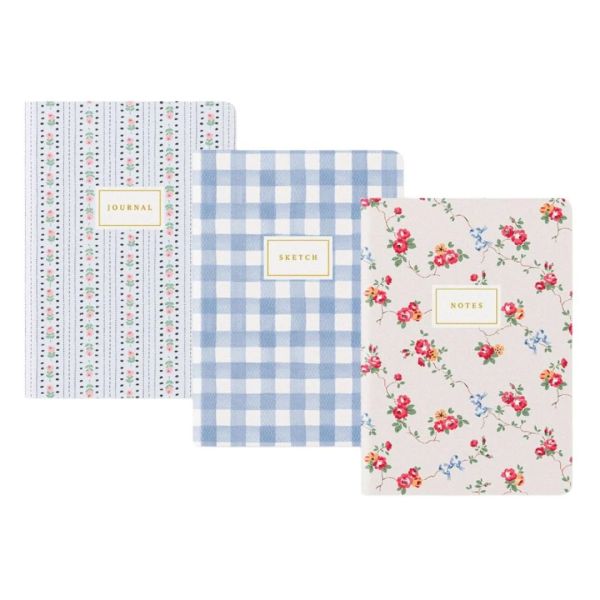 Cath Kidston Notebook Set of 3 Blue Floral | Allium Interiors
