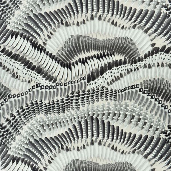 Christian Lacroix Fabric Prêt-Moi Ta Plume Jais | Allium Interiors