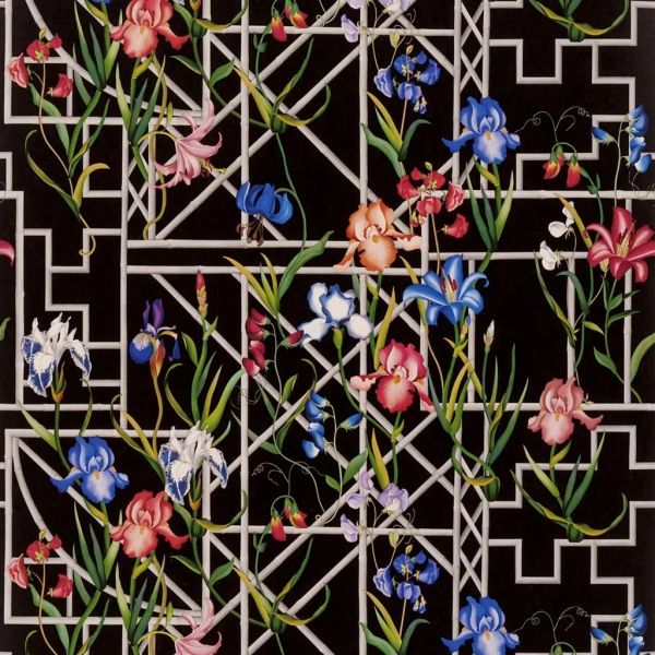 Christian Lacroix Wallpaper Fretwork Garden Jais | Allium Interiors