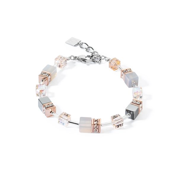 COEUR de LION Bracelet Geocube Iconic Precious Rose Gold-Peach | Allium Interiors