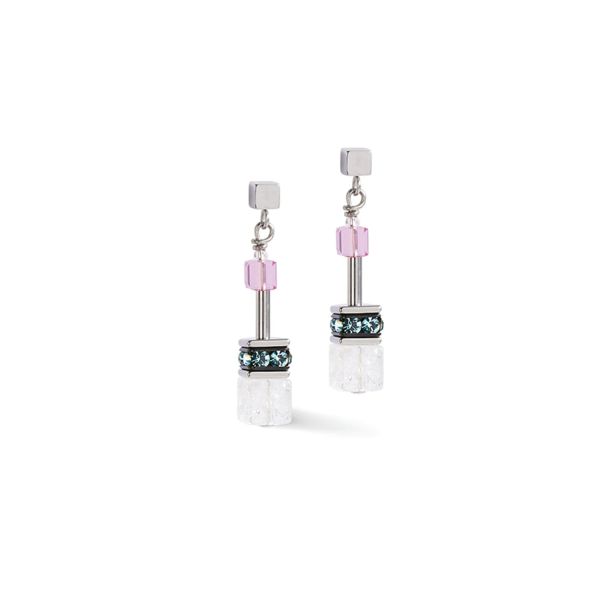 COEUR de LION Earrings GeoCube Iconic Muted Mauve | Allium Interiors