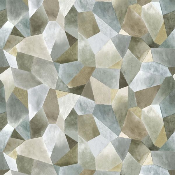 Designers Guild Fabric Geo Moderne Pewter | Allium Interiors