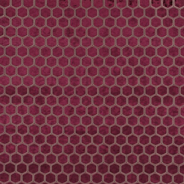 Designers Guild Fabric Manipur Garnet | Allium Interiors