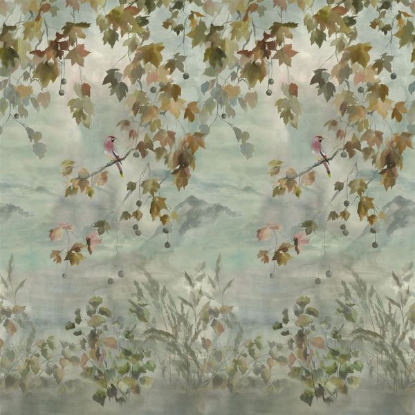 Designers Guild Wallpaper Miyako Scene 2 Dove | Allium Interiors