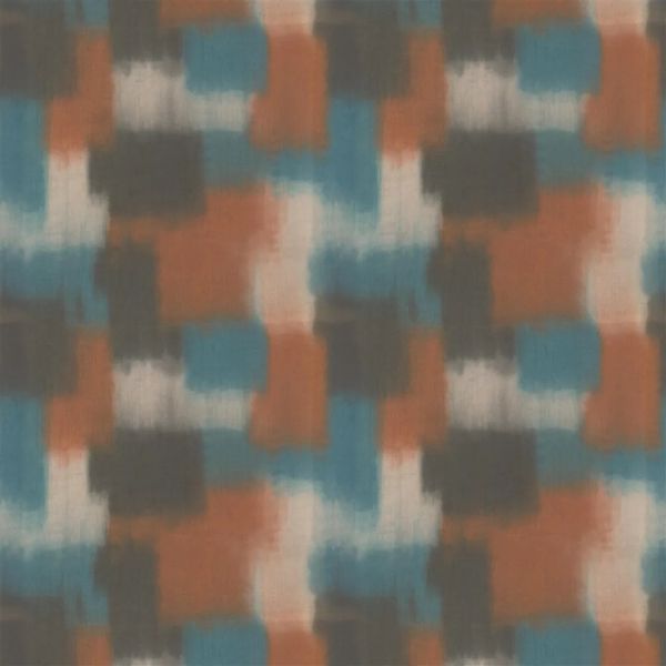 Designers Guild Fabric Carrés Ombrés Terracotta | Allium Interiors