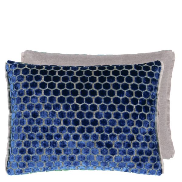 Designers Guild Cushion Jabot Cobalt | Allium Interiors