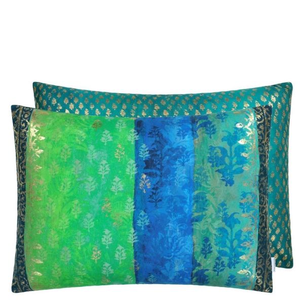 Designers Guild Cushion Kasavu Emerald | Allium Interiors