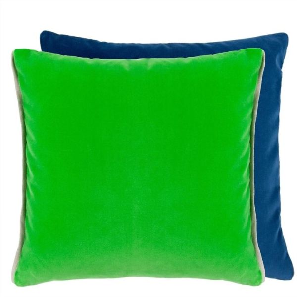 Designers Guild Cushion Varese Malachite & Navy | Allium Interiors
