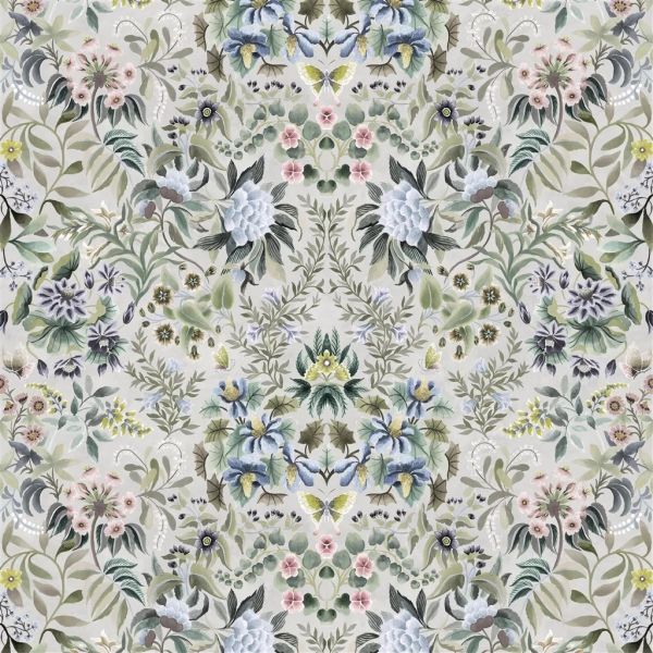 Designers Guild Fabric Ikebana Damask Eau De Nil | Allium Interiors