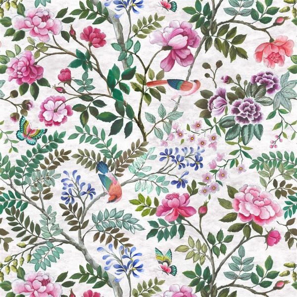 Designers Guild Fabric Porcelaine De Chine Fuchsia | Allium Interiors