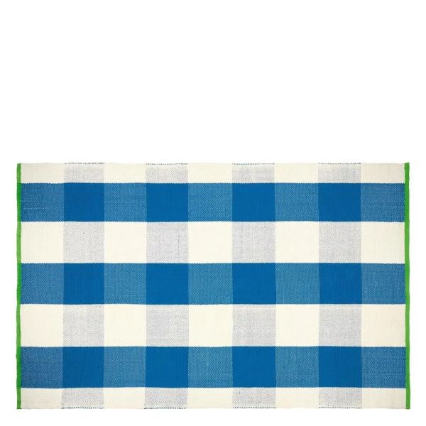Designers Guild Rug Saliya Cobalt Outdoor | Allium Interiors