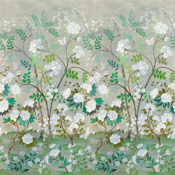 Designers Guild Wallpaper Fleur Orientale Celadon | Allium Interiors
