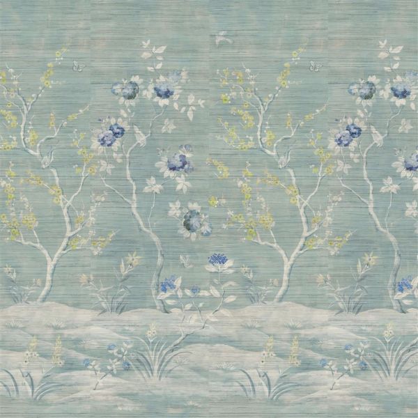 Designers Guild Wallpaper Manohari Grasscloth Delft | Allium Interiors