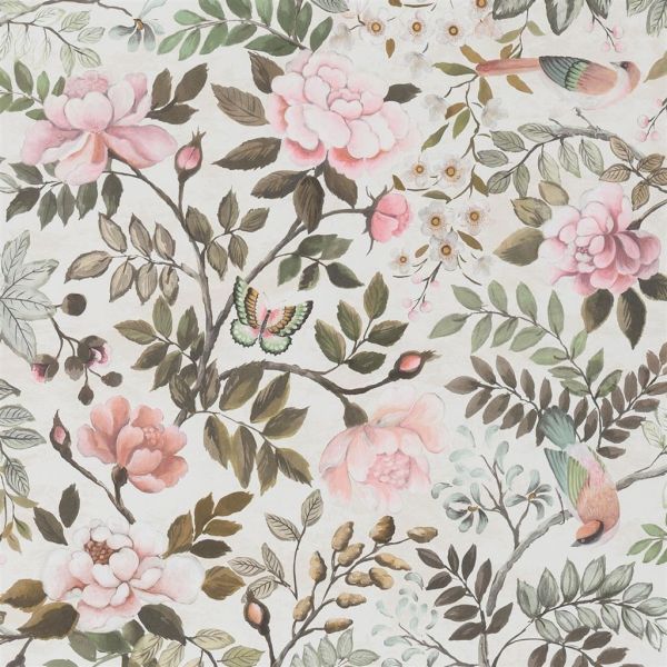 Designers Guild Wallpaper Porcelaine De Chine Peony | Allium Interiors