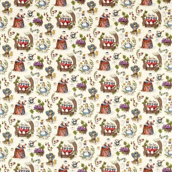 Sanderson Fabric Disney Alice In Wonderland Hundreds & Thousands | Allium Interiors