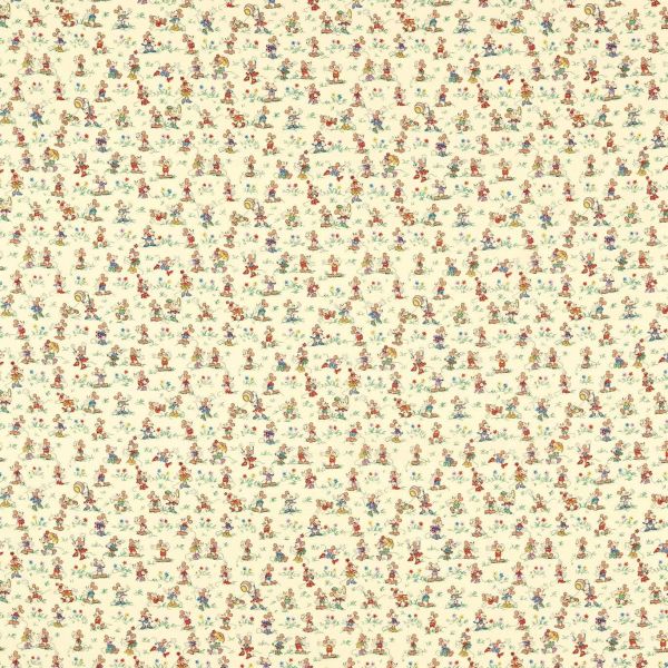 Sanderson Fabric Disney Mickey & Minnie Rhubarb & Custard | Allium Interiors