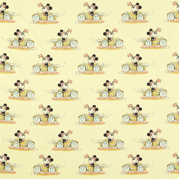 Sanderson Fabric Disney Minnie On The Move Sherbert | Allium Interiors