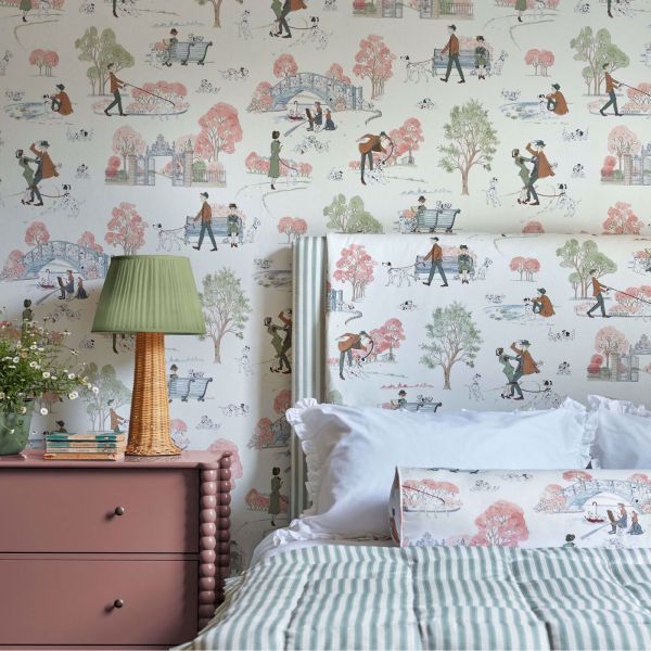 Sanderson Wallpaper Disney 101 Dalmatians Candy Floss | Allium Interiors