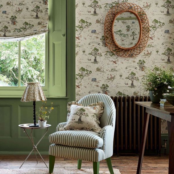 Sanderson Wallpaper Disney Hundred Acre Wood Cashew | Allium Interiors