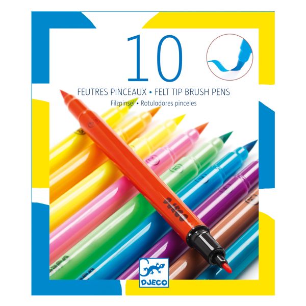 Djeco Felt Tip Brush Pens Pop Colour | Allium Interiors