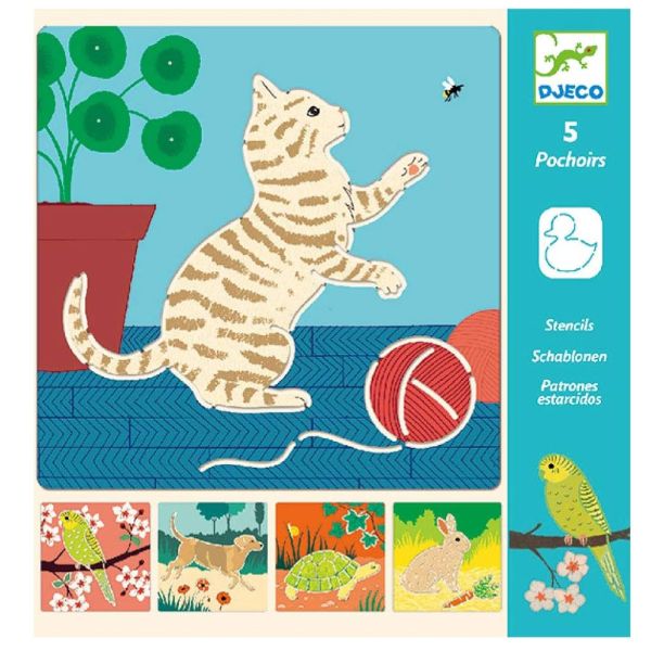 Djeco Stencils Cute Garden Companions | Allium Interiors