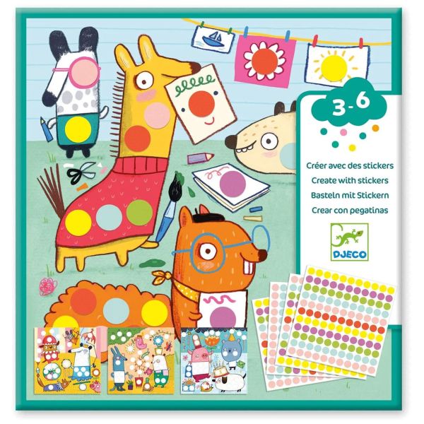 Djeco Create With Stickers | Allium Interiors