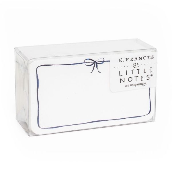 E Frances Little Notes Navy Bow | Allium Interiors