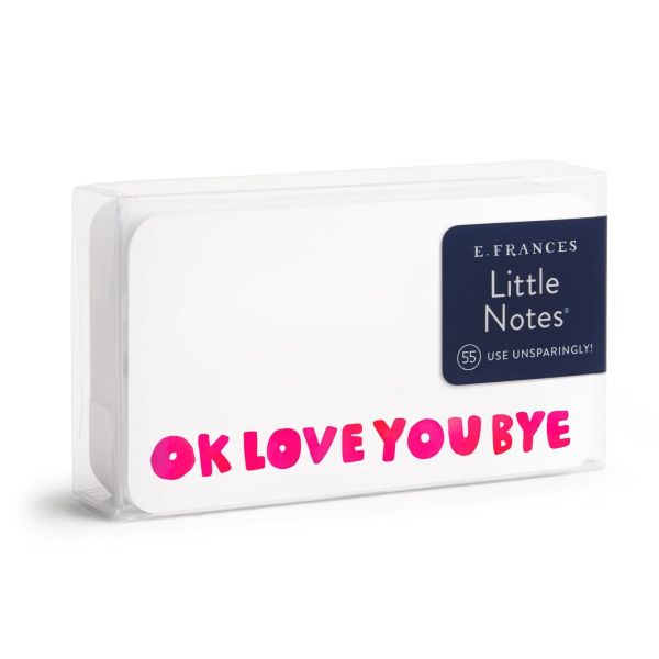 E Frances Little Notes Ok Love You Bye | Allium Interiors