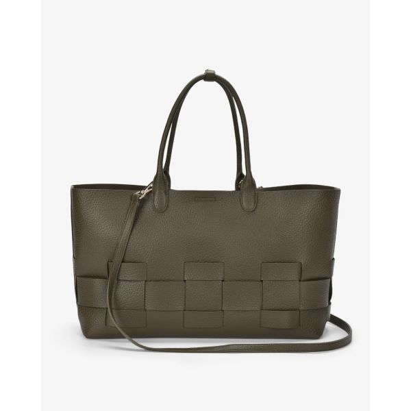 Elms+King Kensington Tote Khaki | Allium Interiors
