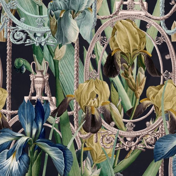 Mind The Gap Wallpaper Fleurs D'Iris  | Allium Interiors