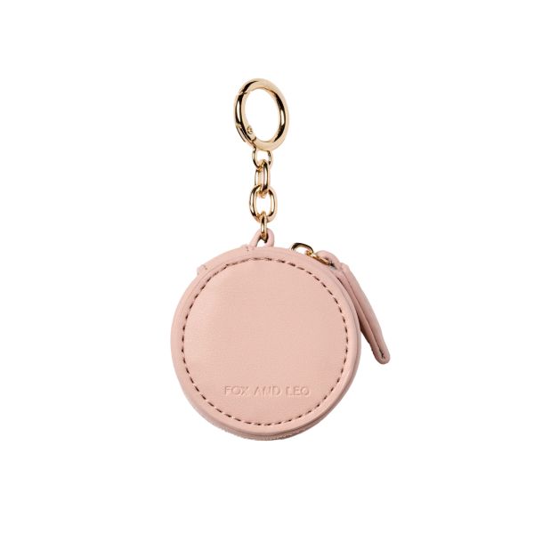 Fox & Leo Keyring Eye Catcher charm with microfibre cleaning cloth - Blush | Allium Interiors