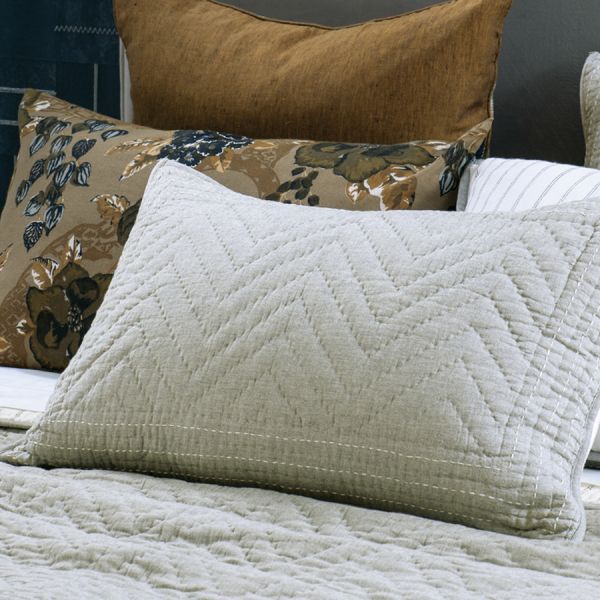 Bianca Lorenne Ganuchi Pillowsham Pair | Allium Interiors