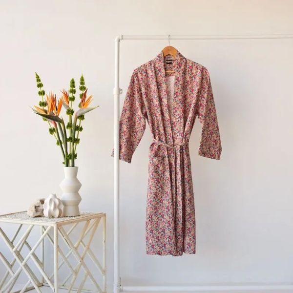 George Street Linen Robe Liberty Print Emma | Allium Interiors