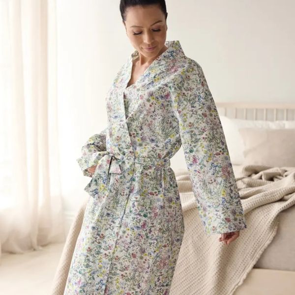 George Street Linen Robe Liberty Print Wild Flowers | Allium Interiors