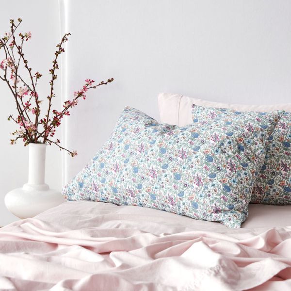 George Street Linen Pillowcase Liberty Print Rachel | Allium Interiors