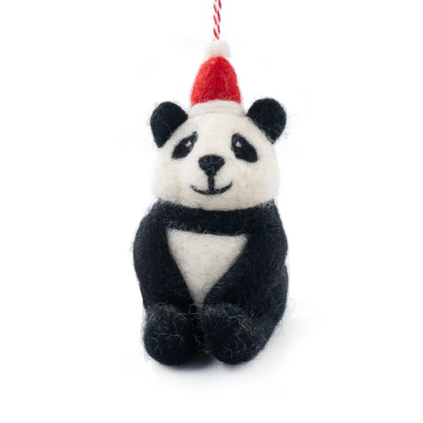 Vevoke Christmas Decoration NZ Wool Panda | Allium Interiors