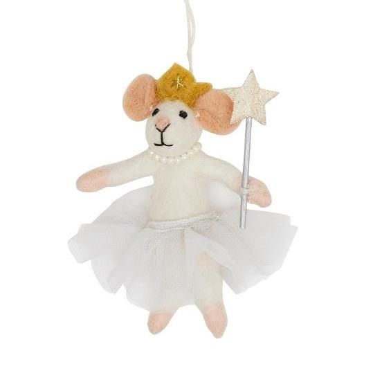 Vevoke Christmas Decoration NZ Wool Mouse Fairy | Allium Interiors
