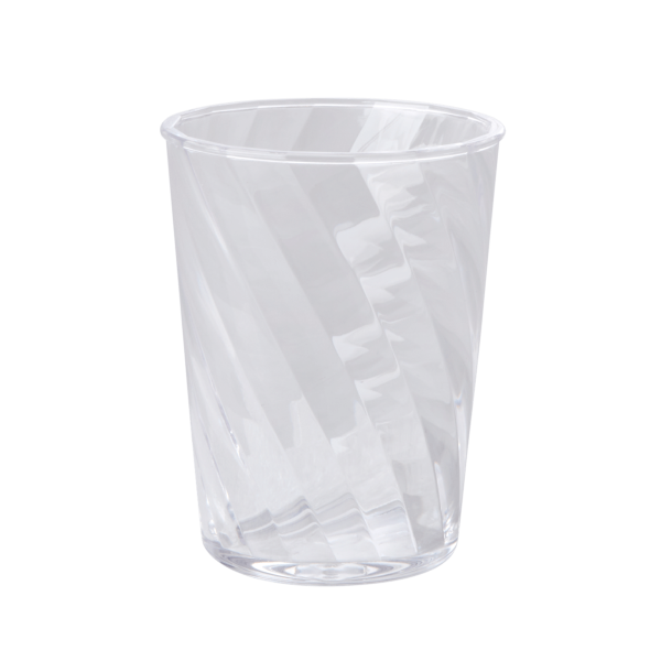 Rice Acrylic Twisted Tumbler Clear | Allium Interiors