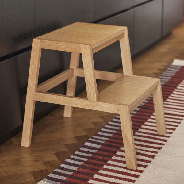 Hübsch Stool Alp Oak Veneer | Allium Interiors
