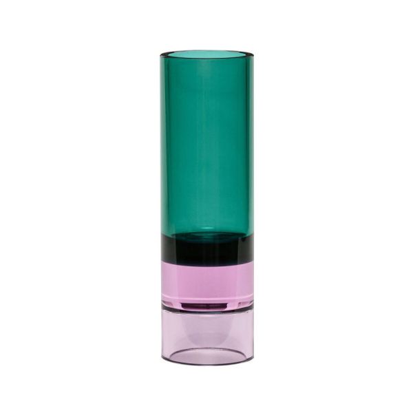 Hübsch Tealight Holder Astro Green & Pink | Allium Interiors