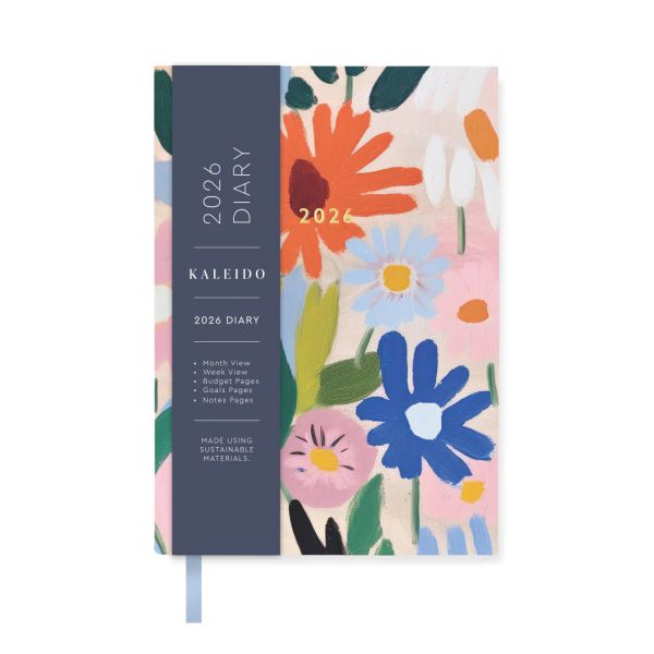 Kaleido Diary 2026 A6 Gouache Floral | Allium Interiors